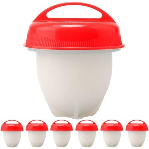 3-6 pcs Non-stick Egglettes Egg Cooker Silicone Multifunction Kitchen Boiled Eggs Cup Poachers Steamed Egglettes Cooking Gadget