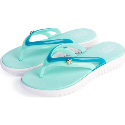 Summer Womens Shoes 2021 New Antiskid Fashion Hard Outdoor Leisure Beach Swimming Slippers Indoor Walking Flip Flop