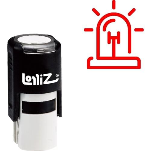 LolliZ Alert Self-Inking Rubber Stamp - Modern Symbol Series