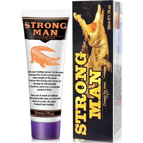 Strong Man HOT XXL Big Dick Penis Enlargement Cream Men Penile Extender Erection Enhancer Increase Growth Oil Aphrodisiac