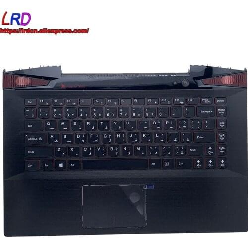 New Original AR Arabic Keyboard with Shell Palmrest Upper Case for Lenovo Y40-70 Y40-80 Laptop C Cover 5CB0F78644