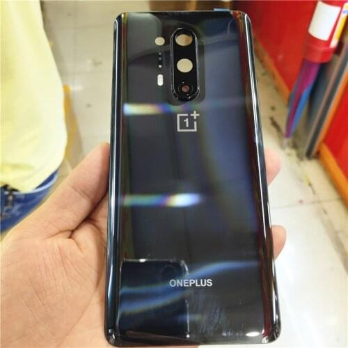 Original Back Glass Cover For Oneplus 8 Battery Cover Rear Glass Door Housing Case Oneplus 8 Pro Battery Cover With Camera Lens