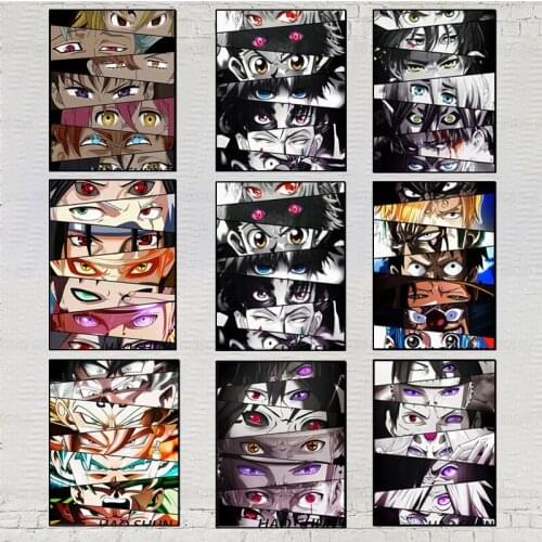 Attack on Titan Anime Poster other anime character eyes Decorative Painting Canvas Wall Art Living Room Posters Bedroom Painting