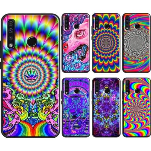 Psychedelic trippy Holographic For Huawei Honor 10i 10 Lite 7X 8X 9X 10X Lite 8A 9A 8S 9S 4C 6C 7C 7A 20 Pro Phone Case
