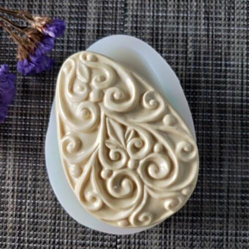 QT0157 PRZY Heart Silicone Mold Carving Soap Mould Handmade Soap Making Molds Candle Silicone Mold Resin Clay Moulds