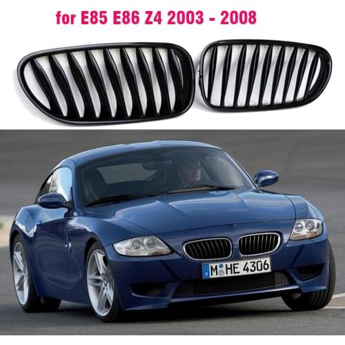 Front Center Grille Grills Black for BMW E85 E86 Z4 coupe 3.0SI 2002 2003 2004 2005 2006 2007 2008 Car styling