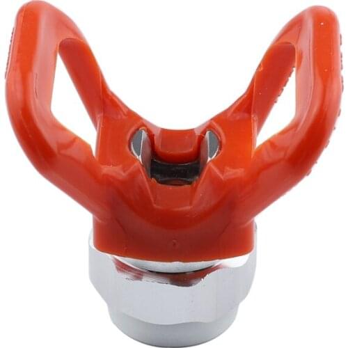 SC-TG01 V type Red Airless Paint Sprayer Nozzle Seat Spray Gun Tip Guard Base Replacement