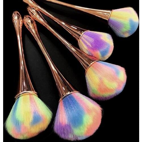 Nail Brush Soft Head Cleaning Remove Dust for Acrylic UV Gel Nails Art Manicure Care Clean Brush