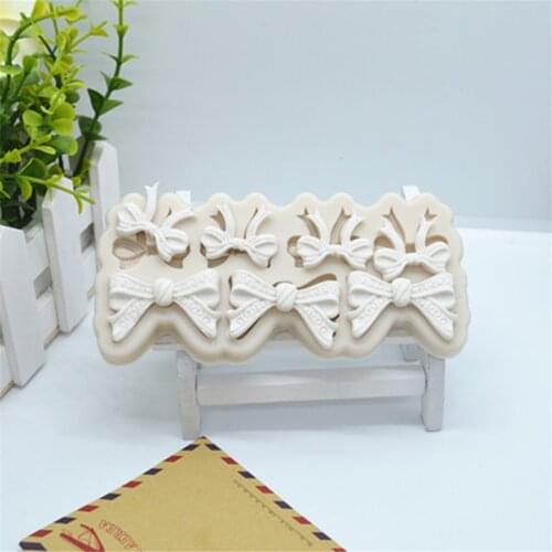 DIY Bow Lace Silicone Cake Molds Fondant Mold Cake Decorating Tools Pastry Kitchen Baking Accessories