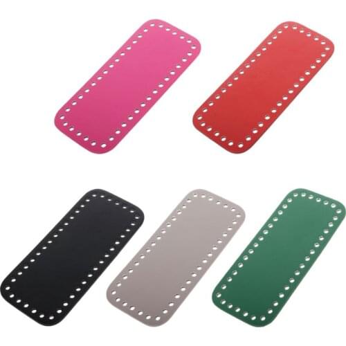 18x8cm High Quality PU Leather Bag Bottom Shaper Bag Cushion Pad for Handmade DIY Bag Accessories Black Red Green KZBT017