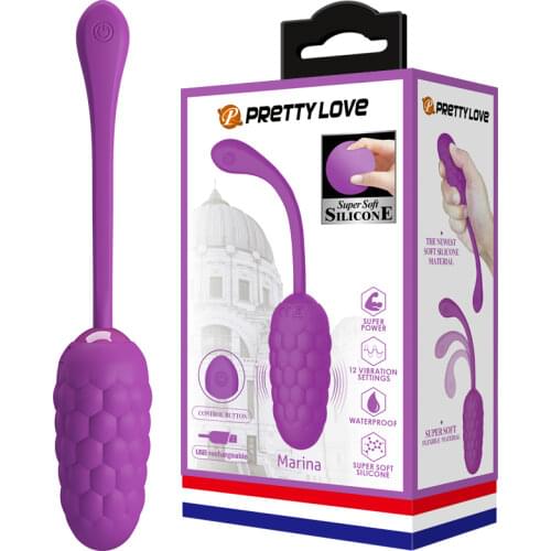 Pretty Love Sex Toys for Women USB Rechargeable Waterproof Bullet Vibrator 12 Speed Strong Vibration G-spot Massager