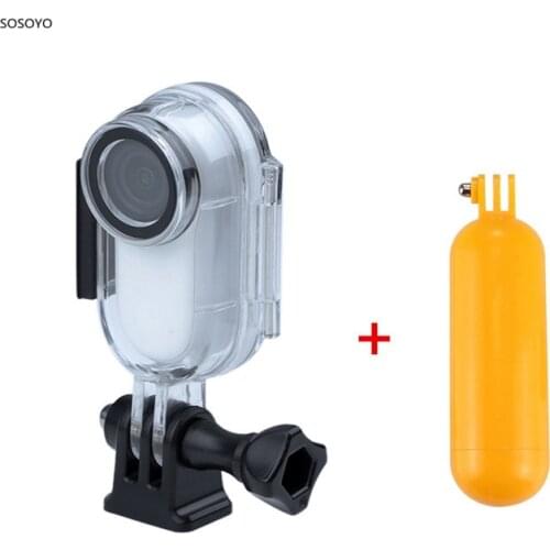Waterproof Case 30M Protection Frame Shell Underwater Floating Diving Selfie Stick Set For Insta360 Go 2 Sports Camera Accessor