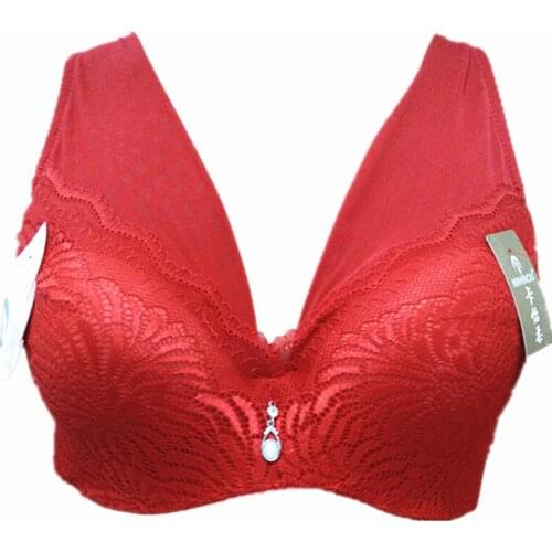 Sexy Lace Big Size Women Underwear Full Cup large Bra gather push up sexy bra Women Sexy Big Chest Deep V women bra europ size