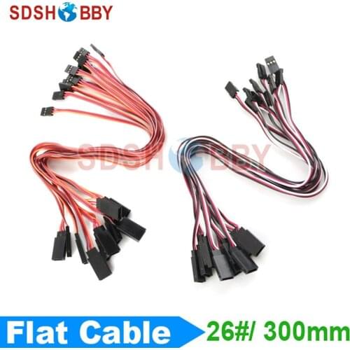 10pcs* 26#/ 26AWG Servo Extension Flat Cable 300mm