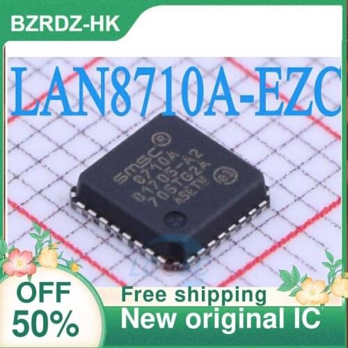 2-10PCS/lot LAN8710A-EZC-TR QFN32 LAN8710A 8710A New original IC