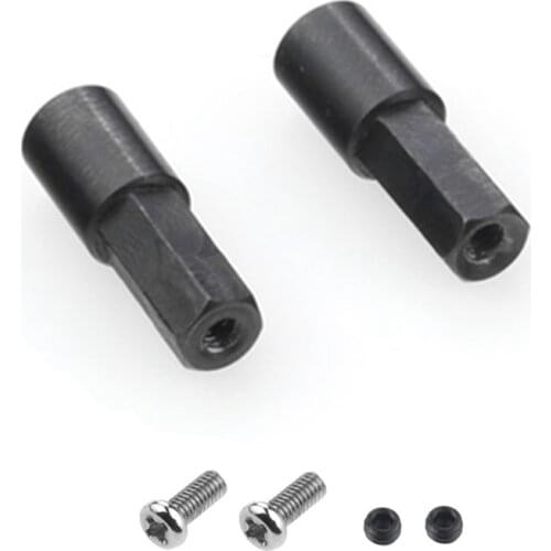 2Pcs Metal Rear Axle Shaft Adapter Accessories for WPL D12 C14 C24 C34 B24 B36 MN D90 D91 MS RC Car Parts