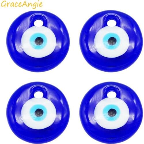 2PCS Turkish Blue Evil Eye Beads Charms 30*6MM Necklace Pendant Vintage Jewelry 1pc Necklace Earrings Bohemia Evil Eye Gift Blue