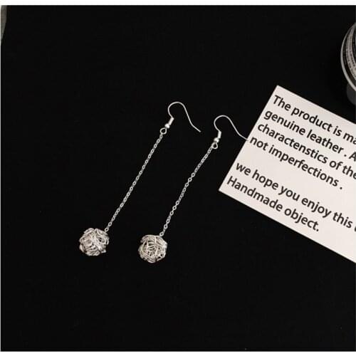 2019 Vintage tassle Earrings For Women Hollow Retro Flower Earring Wedding Long silver Earrings Party Gifts