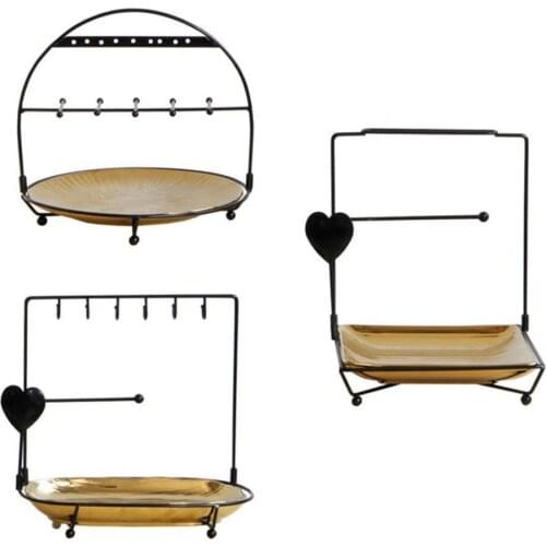 80% HOT SALES !!! Storage Rack Nordic Style Detachable Organizer Iron Art Jewelry Box for Home