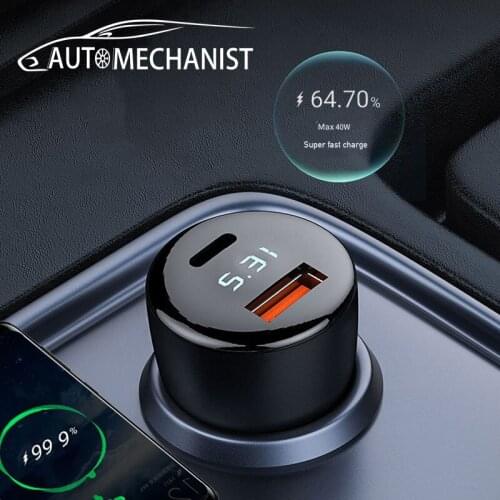 PD 65W Charger Adapter For Car USB Type C Quick Charge For Cigarette Lighter For iPhone 12 11 XR iPad Sumsung Xiaomi Mi Huawei