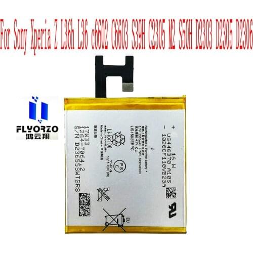 100% Brand new High Quality 2330mAh LIS1502ERPC Battery For SONY Xperia Z L36h L36i c6602 SO-02E C6603 S39H Mobile Phone