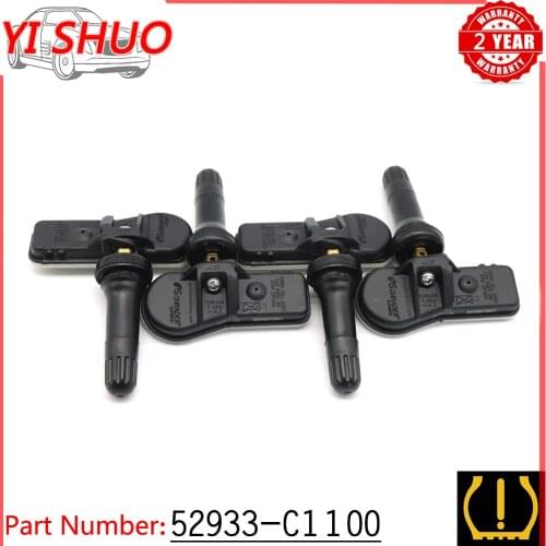 52933-C1100 Car TPMS Sensor For Hyundai Nexo Santa Fe Creta 2016-2024 433MHz Tire Tyre Pressure Monitoring System Sensor