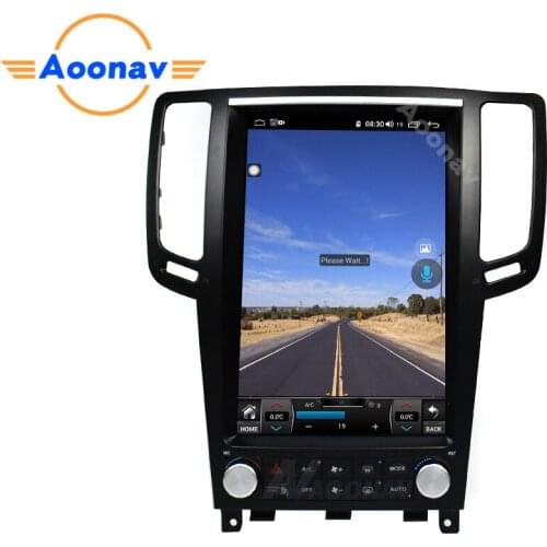 12.1 Inch 128GB Car Tesla Style GPS Video Player For Infiniti G25 G37 2004-2013 Vertical Screen Auto Radio Multimedia Player