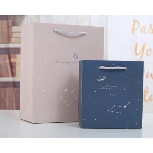 Color printing shopping paper bags custom stamping handbags high-end packaging gift bags production wholesale --XP2407