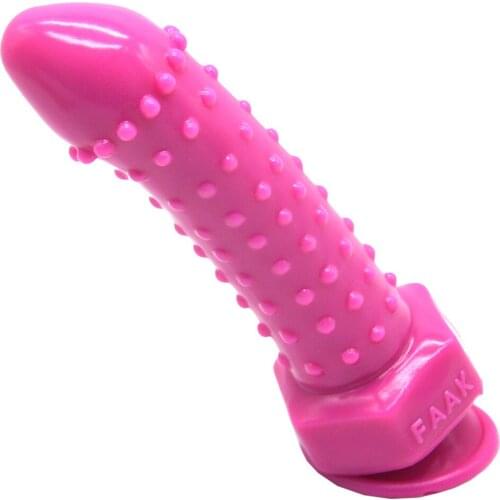 FAAK Unisex Silicone Big Anal Dildo Womans G-Spot Stimulator Male Prostate Massage Anal Dilator Adult Products Sex Shop