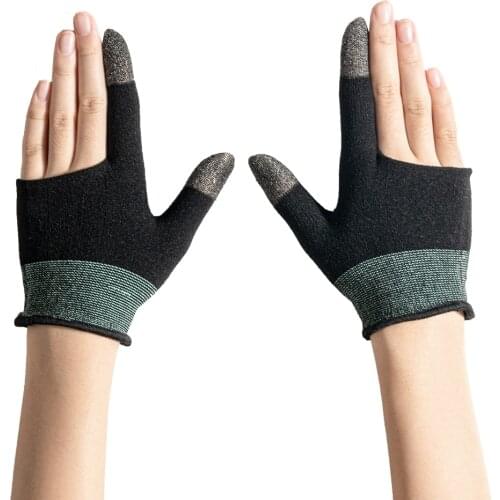 2pcs Mobile Game Gaming Gloves For Gamer Sweatproof Anti-slip Touch Screen Finger Sleeve Breathable Mobile Gaming Gloves