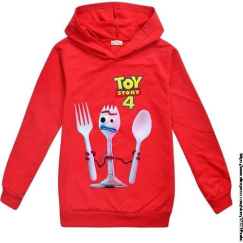 Toy Story 4 Cartoon New Fashion Kids Sweatshirt Boys Girls Costumes Long Sleeve Hoodies for Teen Girls Clothes Disney