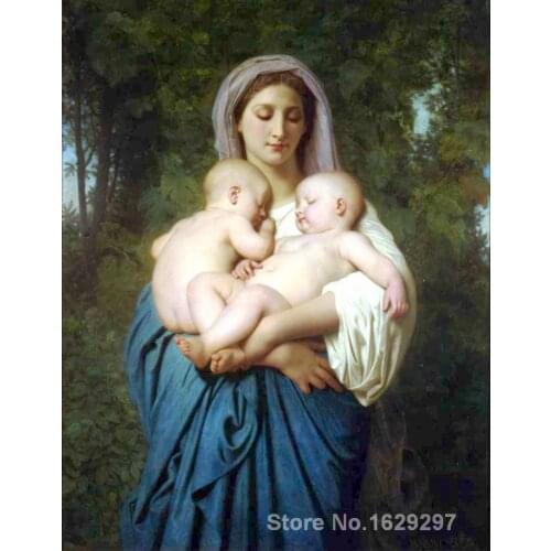 Oil Painting portrait The Charity William Adolphe Bouguereau Hand painted High quality