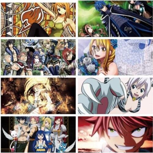 Canvas Painting Cartoon Anime Fairy Tail Wall Art Nordic Posters and Prints Home Decoration Pictures for Living Room Decor