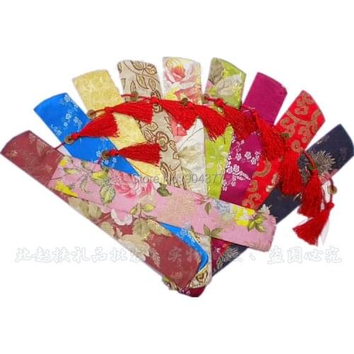 Pretty Silk brocade Tassel Decorative Chopstick Gift Bag Storage Pouch High Quality Chinese knot Chopsticks Cover 20pcs/lot
