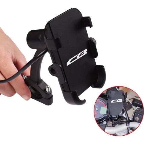 Motorcycle Phone Mount Unbreakable Handlebar Holder Fit Smartphone For Honda Hornet CB400 CB599 CB600 CB650 CB1000F CB 599 600