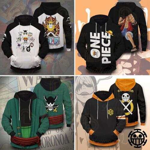 2020 Hot Sale Anime 3D Printed Hoodies One Piece Hoodie Men Sweatshirt Women Harajuku Pullovers Casual Clothes