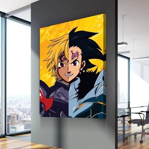 Wall Art Pictures Seven Deadly Sins Japan Anime Handsome Prints Poster Home Decor Canvas Paintings Modular Frame For Living Room