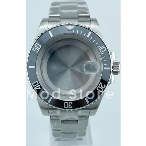 NEW ARRIVAL 300M SUB Style Watch Case With Bracelet Fit For ETA2824 PT5000 Movement Solid 316L SS Sapphire Crystal Ceramic Bezel