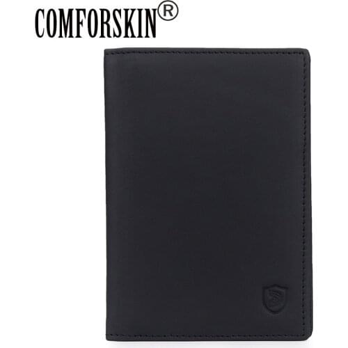 COMFORSKIN New Arrivals Travelling Passport Holder High Quality Genuine Leather Passport Cover Best Price On Sales Card Cases
