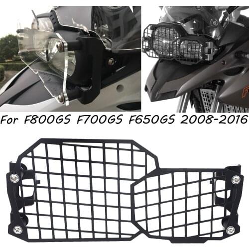Suitable for BMW F800GS double headlight protection cover transparent or black F700GS F650GS 2008-2016