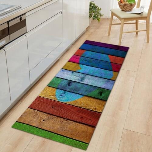 3D Modern Soft Wool Kichen Floor Mats Strip Bedroom Area Rugs Outdoor Entrance Doormat Bathroom Water Absorbent Carpet Non-Slip