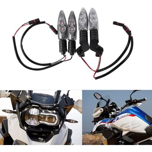 Motorcycle LED Turn Signal Light Smoke Lens Side Indicator for BMW S1000R S1000RR S1000XR R1200GS R1200RS