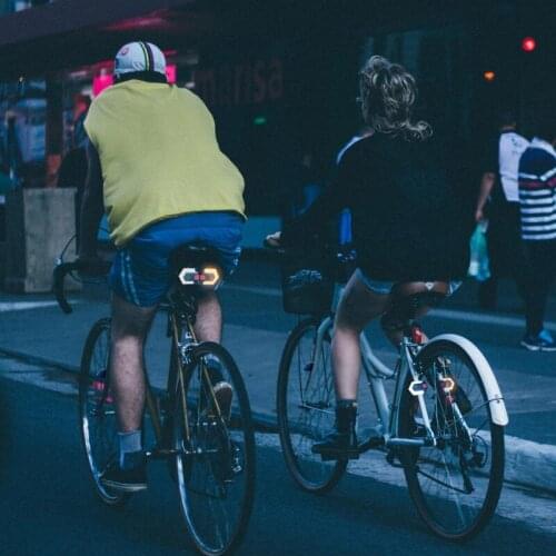 Bike Turn Signal Front Rear Light with Wireless Remote Control Bicycle Taillight 448D