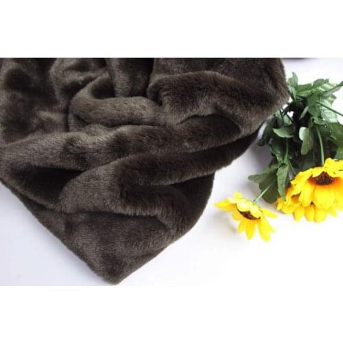High-grade brown faux fur fabric,supersoft felt cloth,1.5cm pile fur,patchwork fabric,synthetic fur fabric