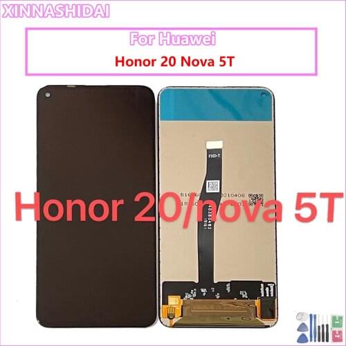 For Huawei Nova 5T Nova5T LCD Display Touch Screen Digitizer Assembly Parts For Huawei Honor 20 Honor20 LCD