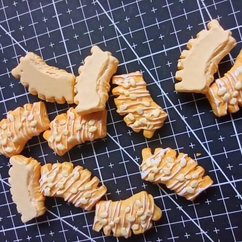 1pcs/lot resin flatback candy ice bread 25mm Jewelry Mobile Phone Hairpin Headwear DIY Accessories