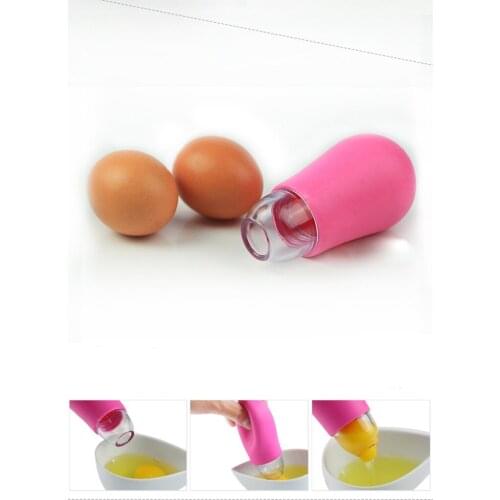 1PC Yolk Separator Egg Tool Silicone + PP Eggs Separator Egg White And Yolk Separator LB 128
