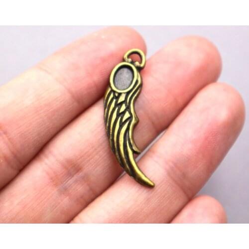 15pcs Big Angel Wing Pendant Angel Wing Charm for jewelry making