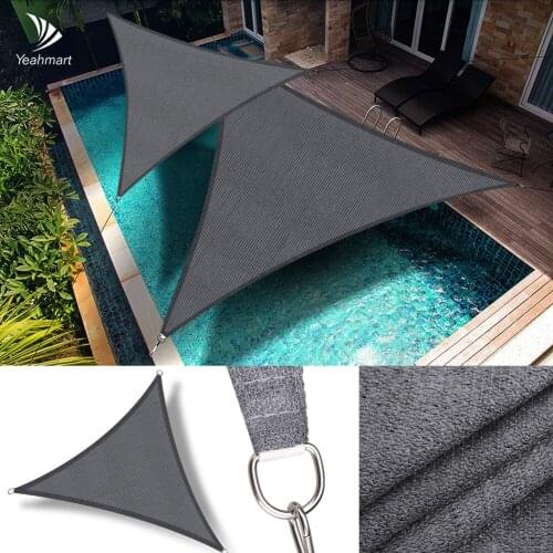 185GSM HDPE Shade Sail Sun Shelter UV Block Triangle Awning Shading Cloth for Garden Patio Backyard Tent Car Shade Cover 40%OFF