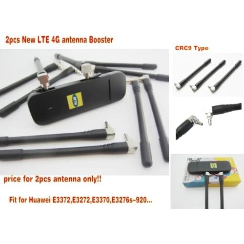 2pcs New LTE 4G antenna Booster for Huawei E3370 E3372 E3272 4G LTE Aerial CRC9 Connector free shipping